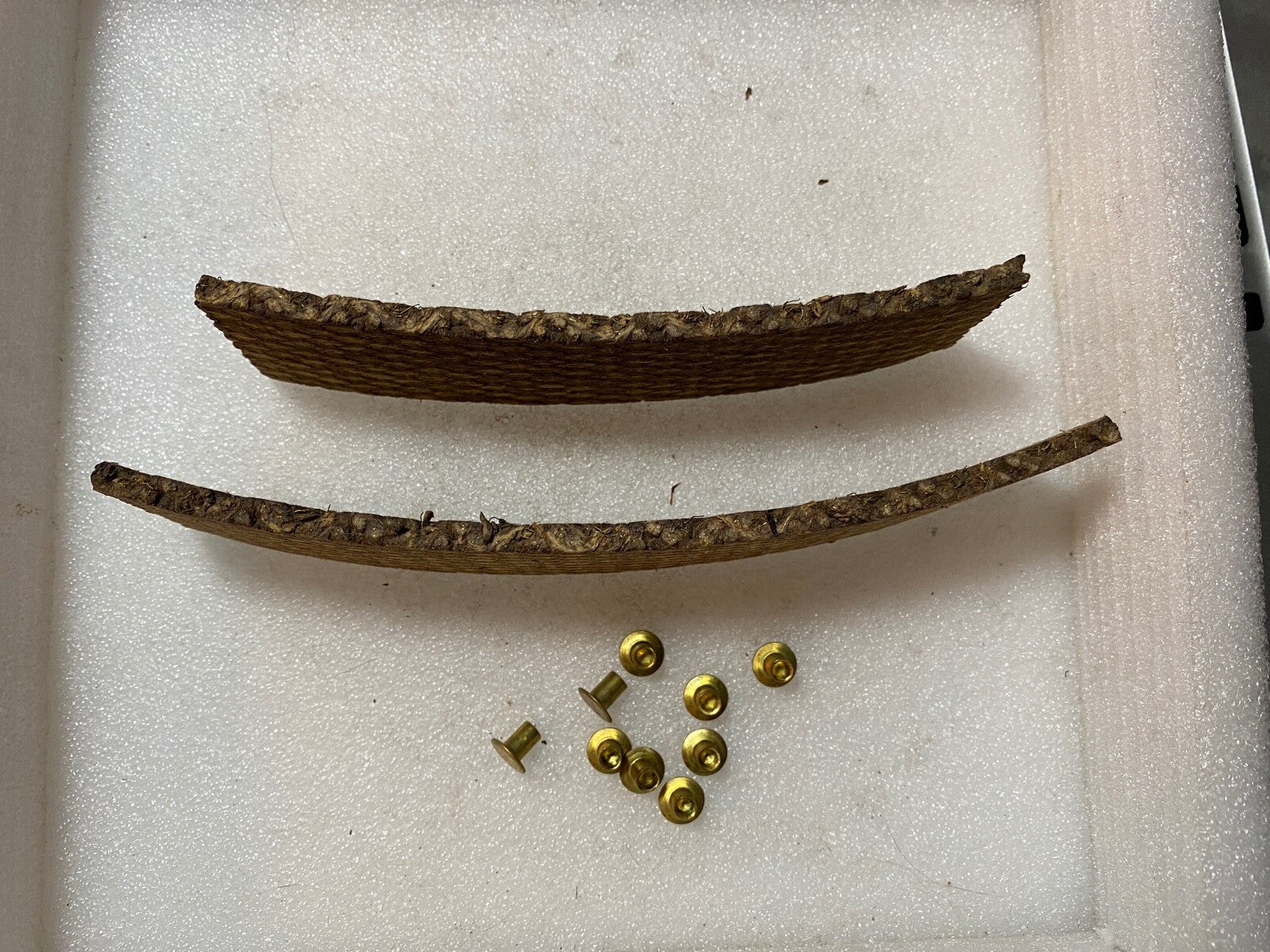 Harley 4113-28A Front Brake Shoe Lining Pad Kit 28-34 C B Single Pup DL 