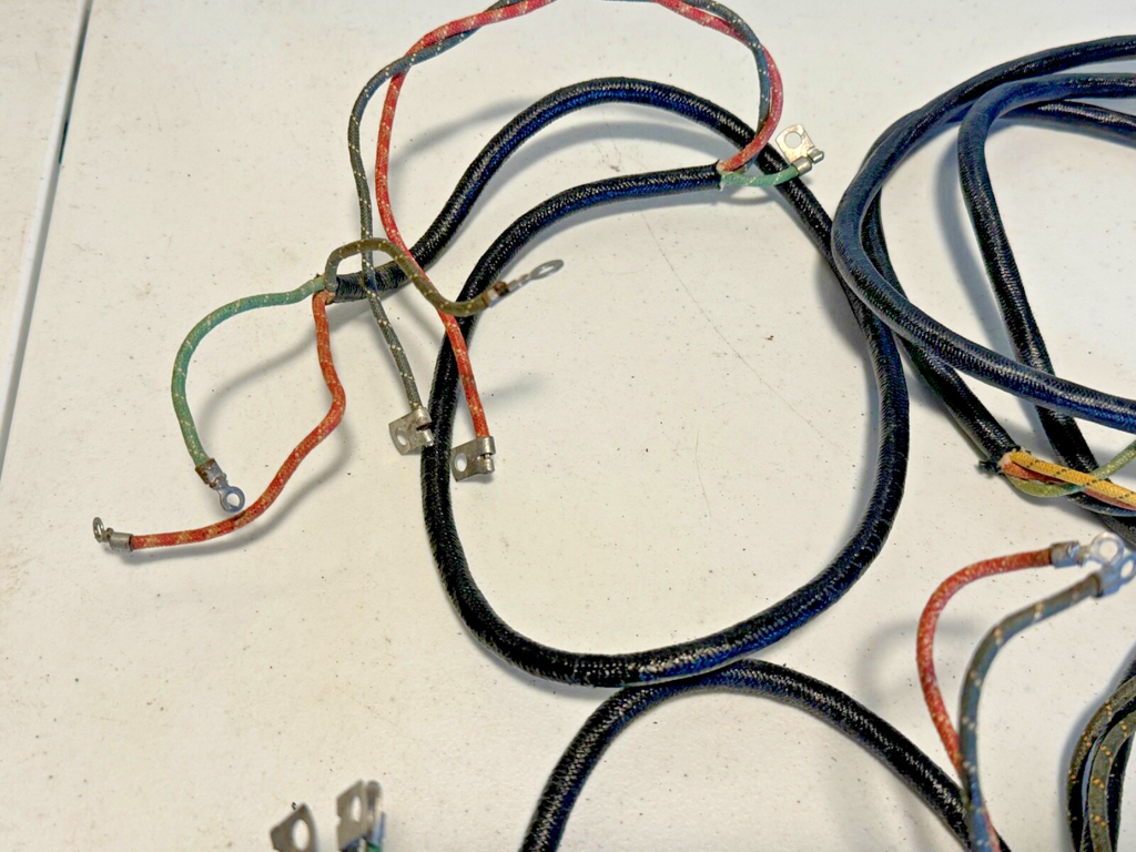 Harley 1942 WLA  NOS OEM Wiring Harness Kit With NOS Black Out Switch