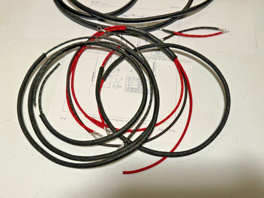 Harley 70320-58 Sportster XLCH Wiring Harness Kit 1963-64