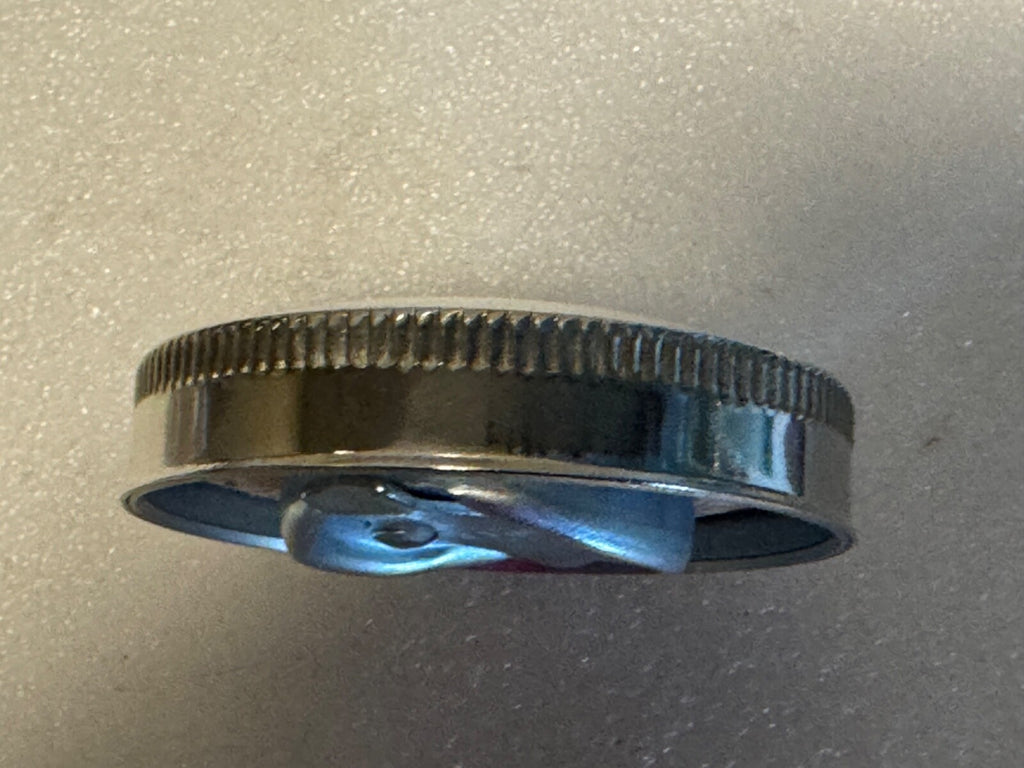 Harley 3507-37 1937-41 Early 45 Servicar Chrome Eaton Oil Tank Cap W WL Euro "B"