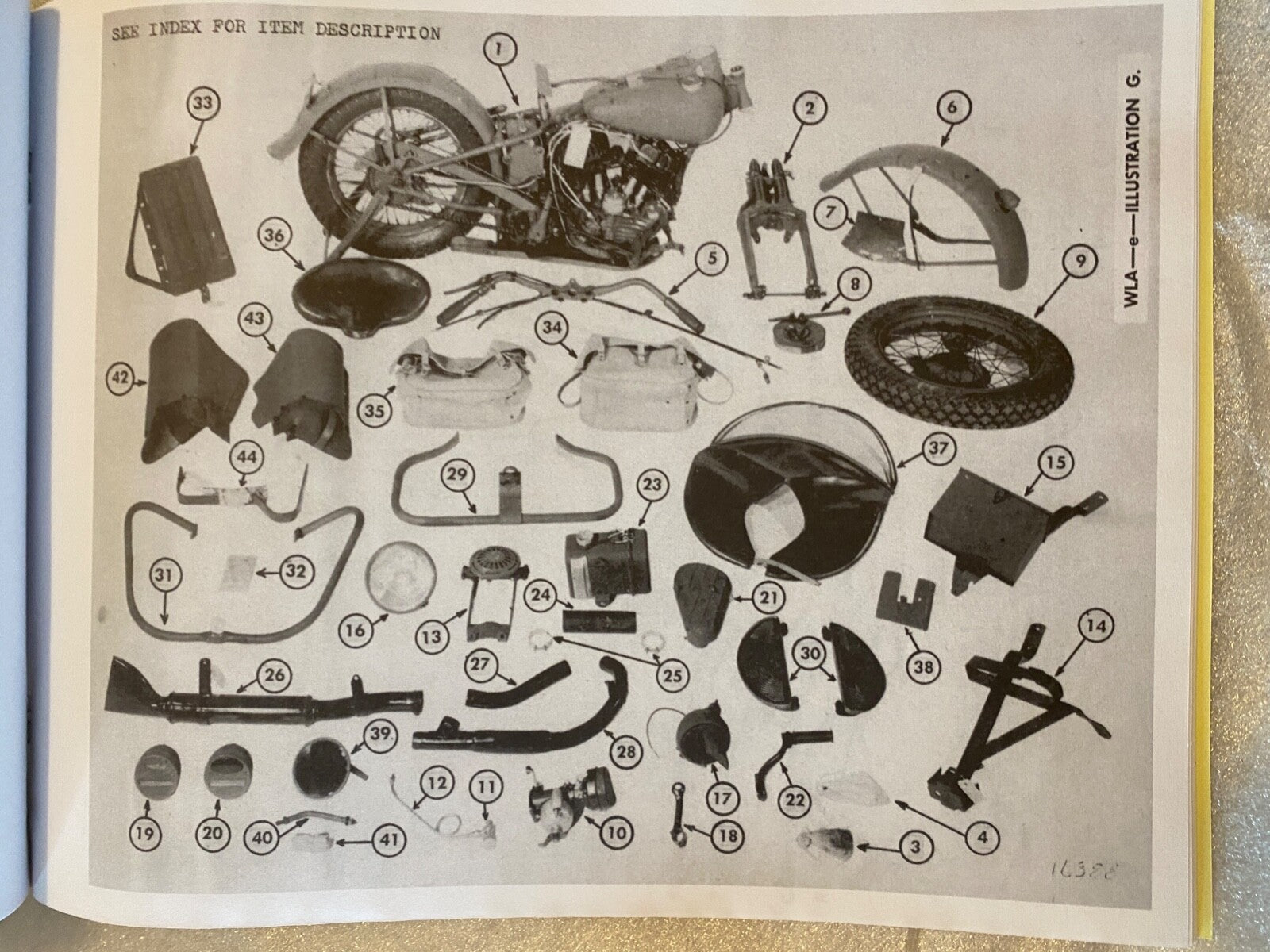 Harley WLA WLC Assembly & Uncrating Instruction Manual WW-II Military