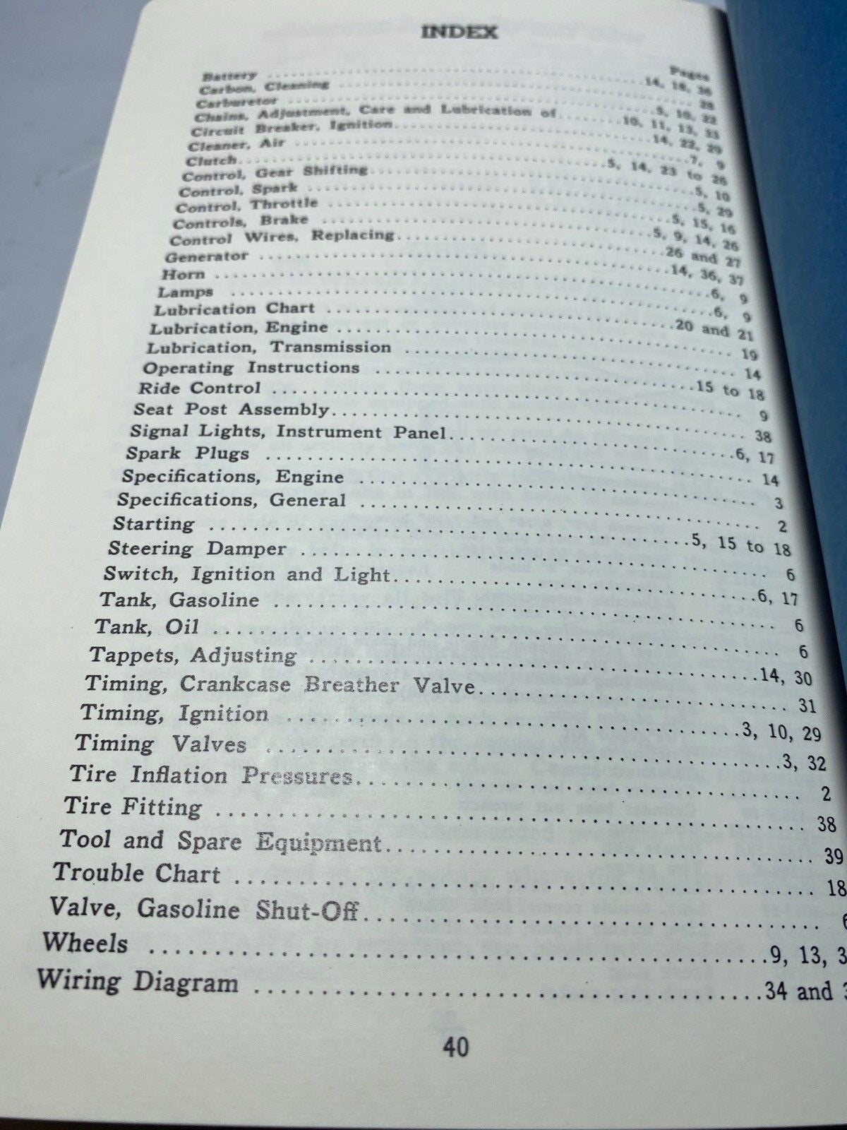 Harley Rider's Handbook Owner's Manual WW-II WLC 45" Model