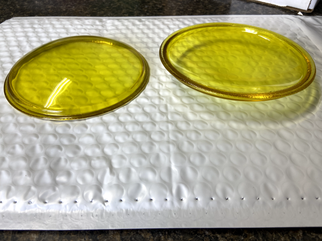 Harley  Guide S-H2 Yellow Spot Lamp Lenses Knucklehead Panhead 1938-61