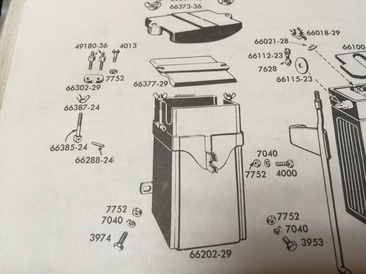 Harley WL WLA 45 Solo Servicar Battery Box Lid 1929 to 1956 WLC RL DL Black