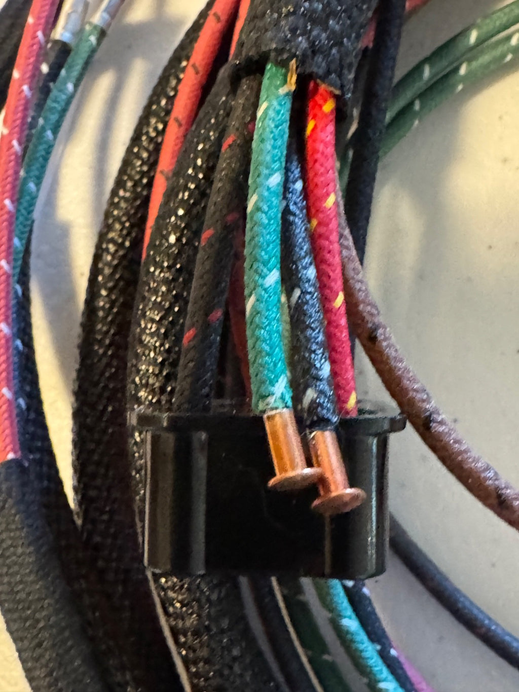 Harley 52-55 K-Model Premium Wiring Harness Cotton Woven Loom Correct  Terminals6
