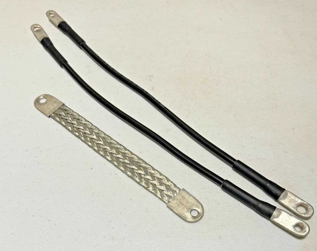 Harley XLH Battery & Starter Cable Set 1967-78 70069-65B; 70235-67