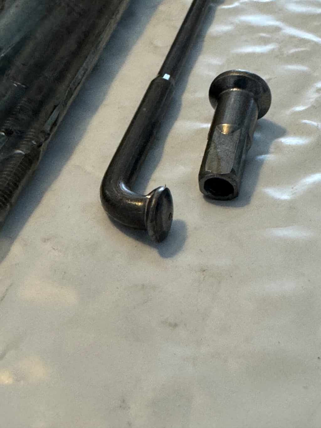 Harley Knucklehead Panhead 16" Raw Steel Star Hub Spokes OEM 43032-40 40-72