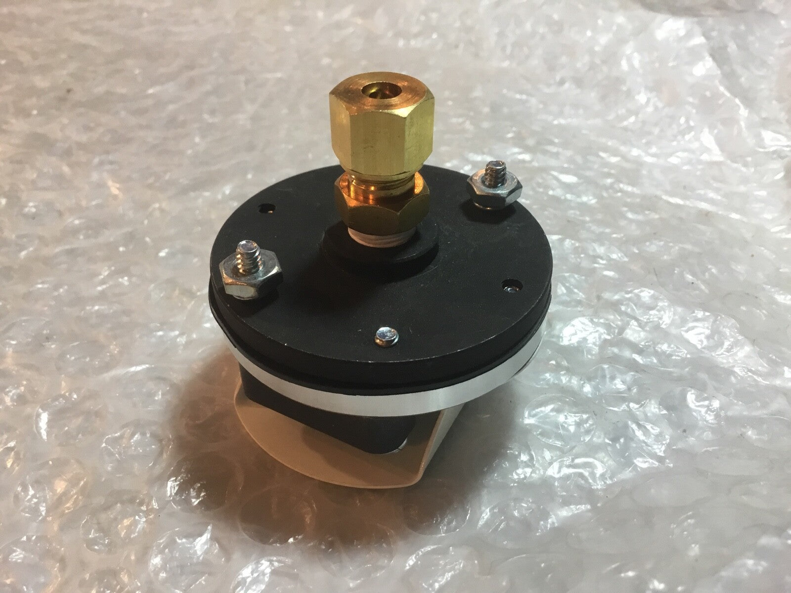 Harley 1936-37 Knucklehead UL WL Servicar Oil Pressure Gauge w/ Logo 4560-36