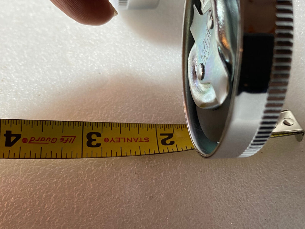 Harley 1937-41 Early 45 Servicar Chrome EDM Eaton Gas & Oil Tank Caps W WL 