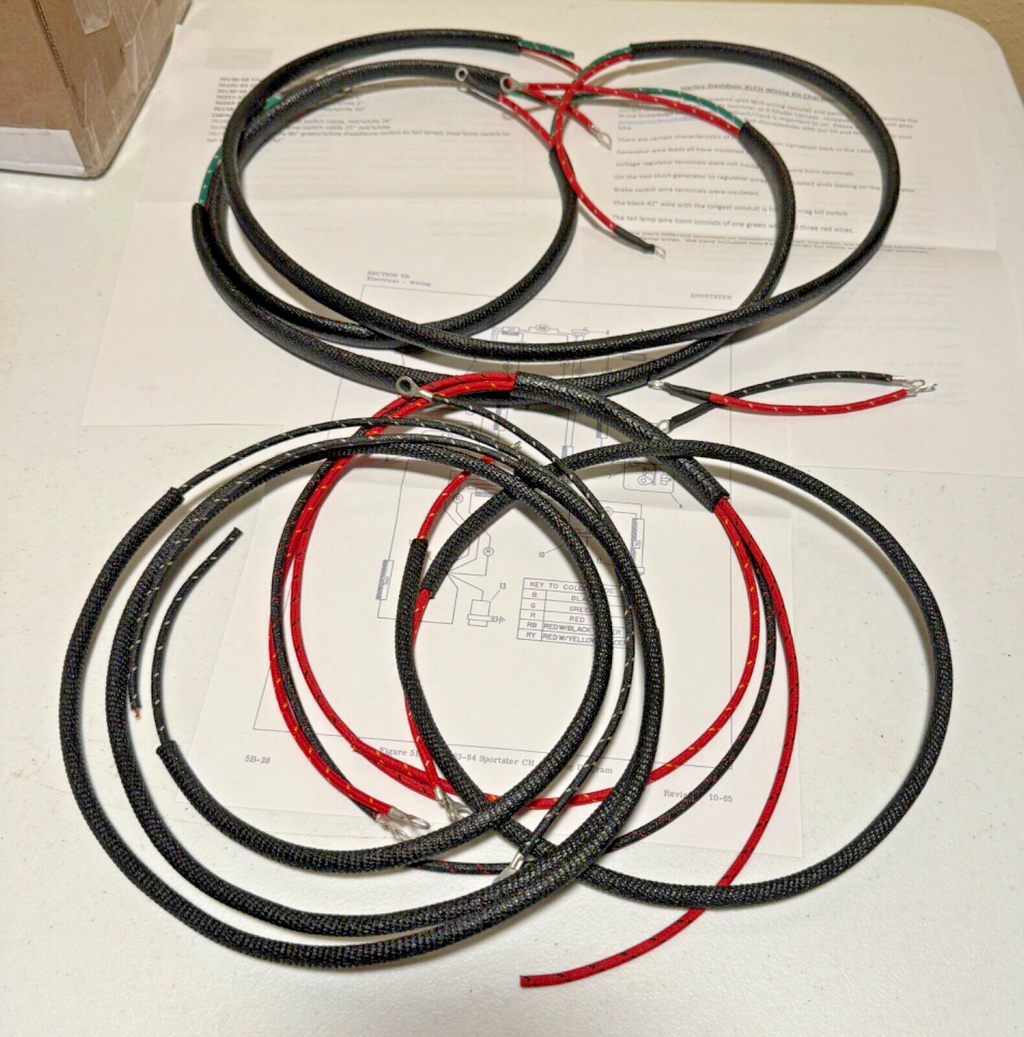 Harley 70320-58 Sportster XLCH Wiring Harness Kit 1963-64
