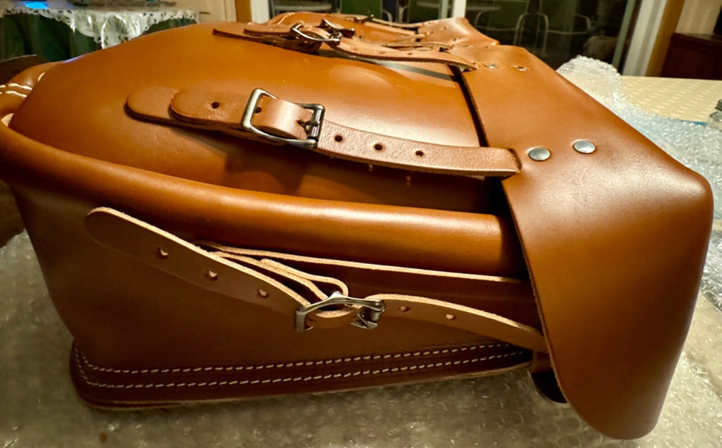 Harley 11786-X WLA WLC Smooth Grain Saddlebags  1942-1952 European