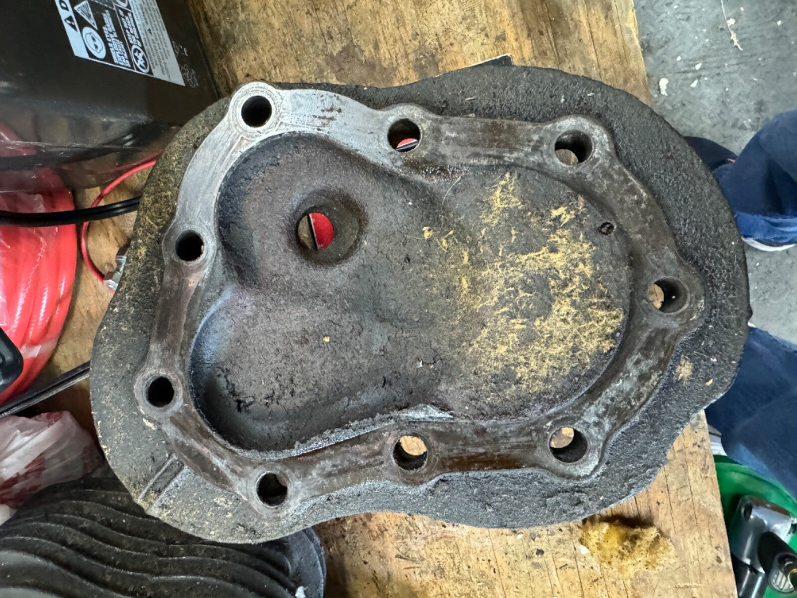 Harley UL VL ULH VLH Two Bar OEM 10-36A Rear Cylinder Head No Broken Fins