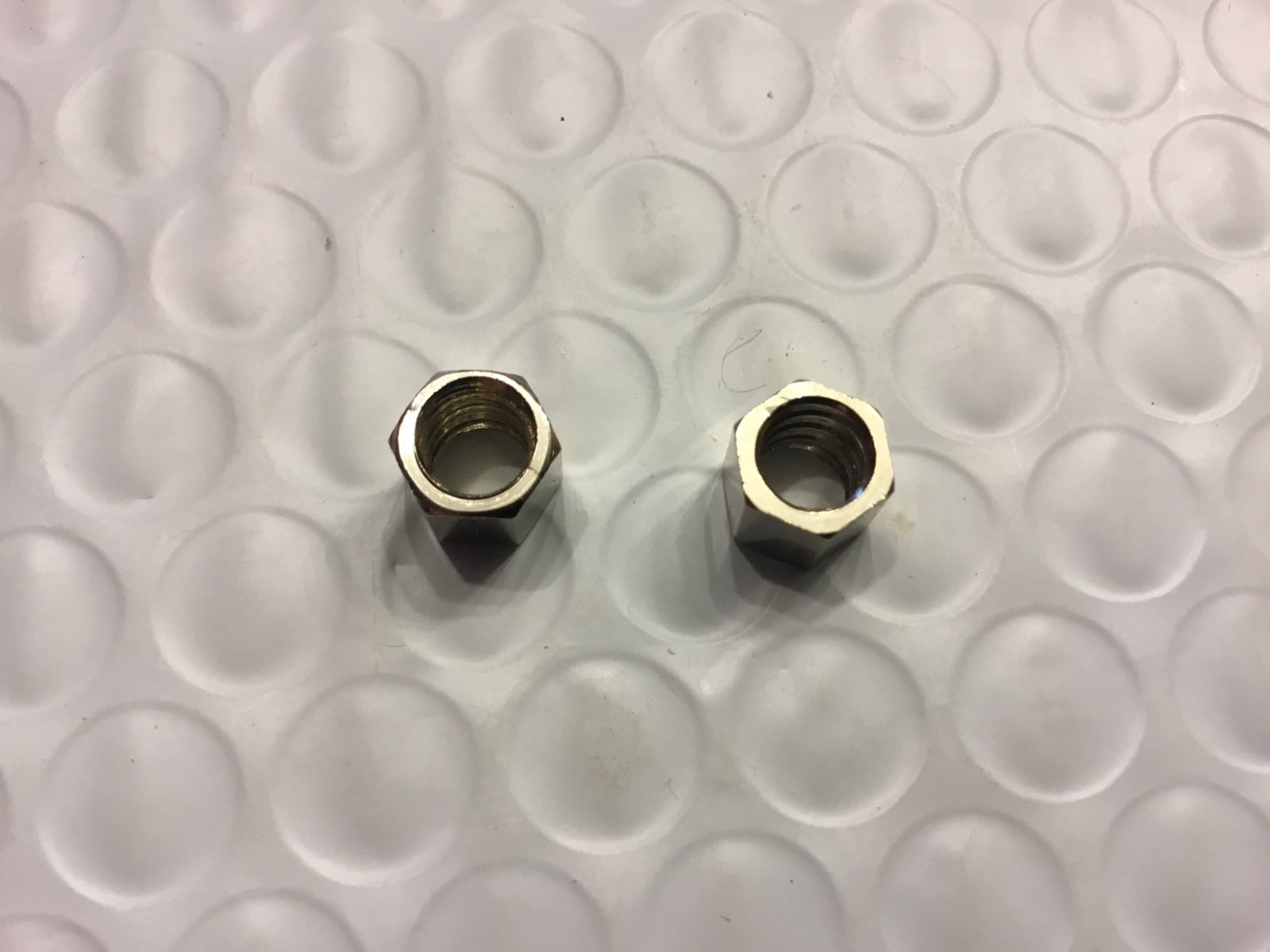 Harley JD VL Nickel Plated Throttle & Spark Coil Cable Nuts 1909-30 OEM 3343-09