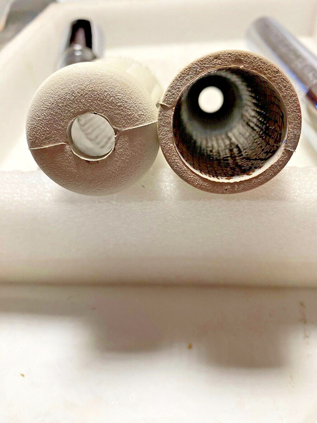 Harley JD VL Nickel Throttle & Spark Spirals & White Grips 1916-34 OEM# 3312-16 