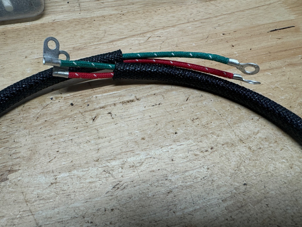 Harley 70144-54 1954 Panhead Jubilee Trumpet Horn Power Pack Two Wire Cable