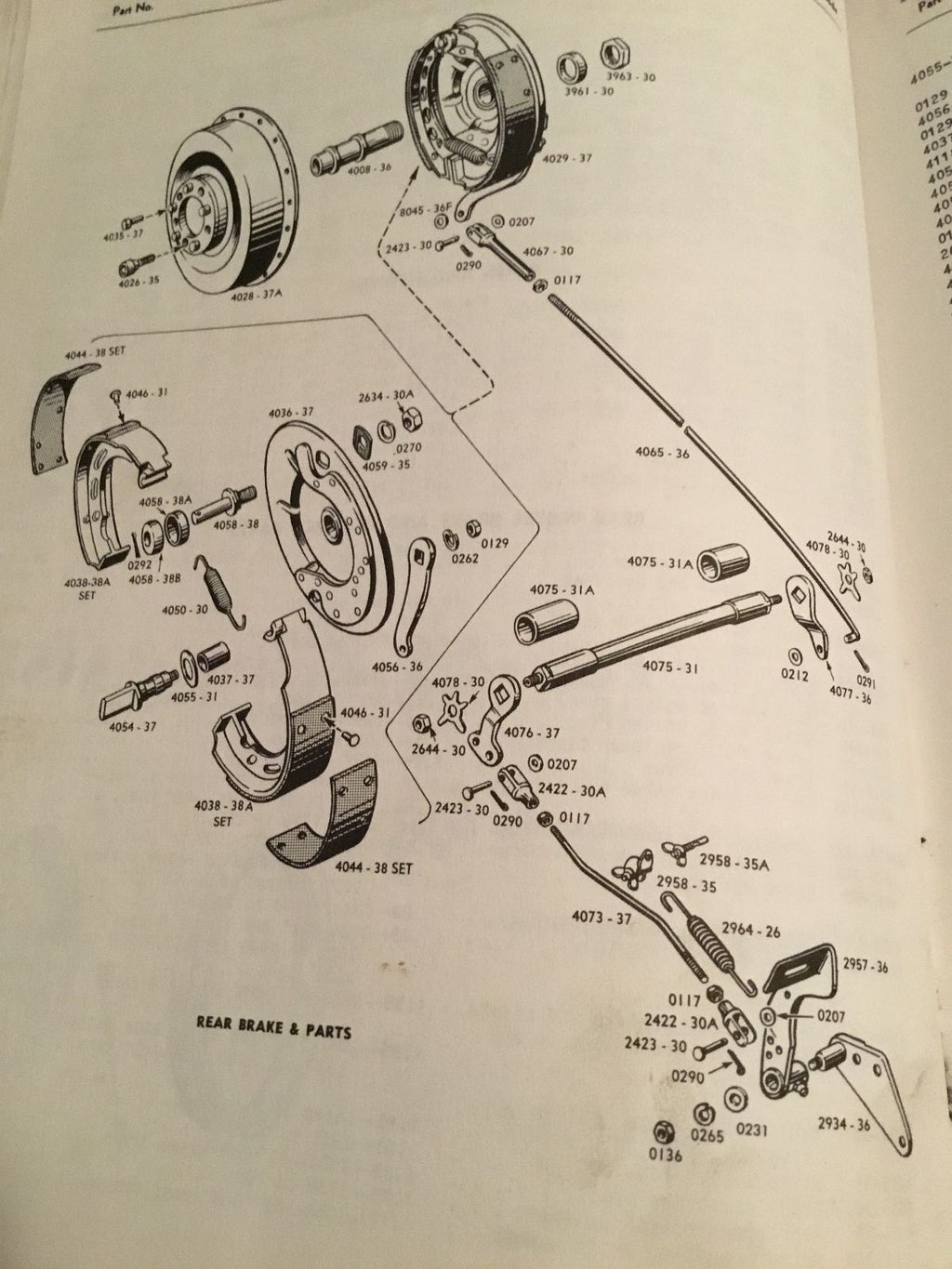 Harley Knucklehead Panhead UL Rear Brake Right Shaft Lever 42560-37 4076-37