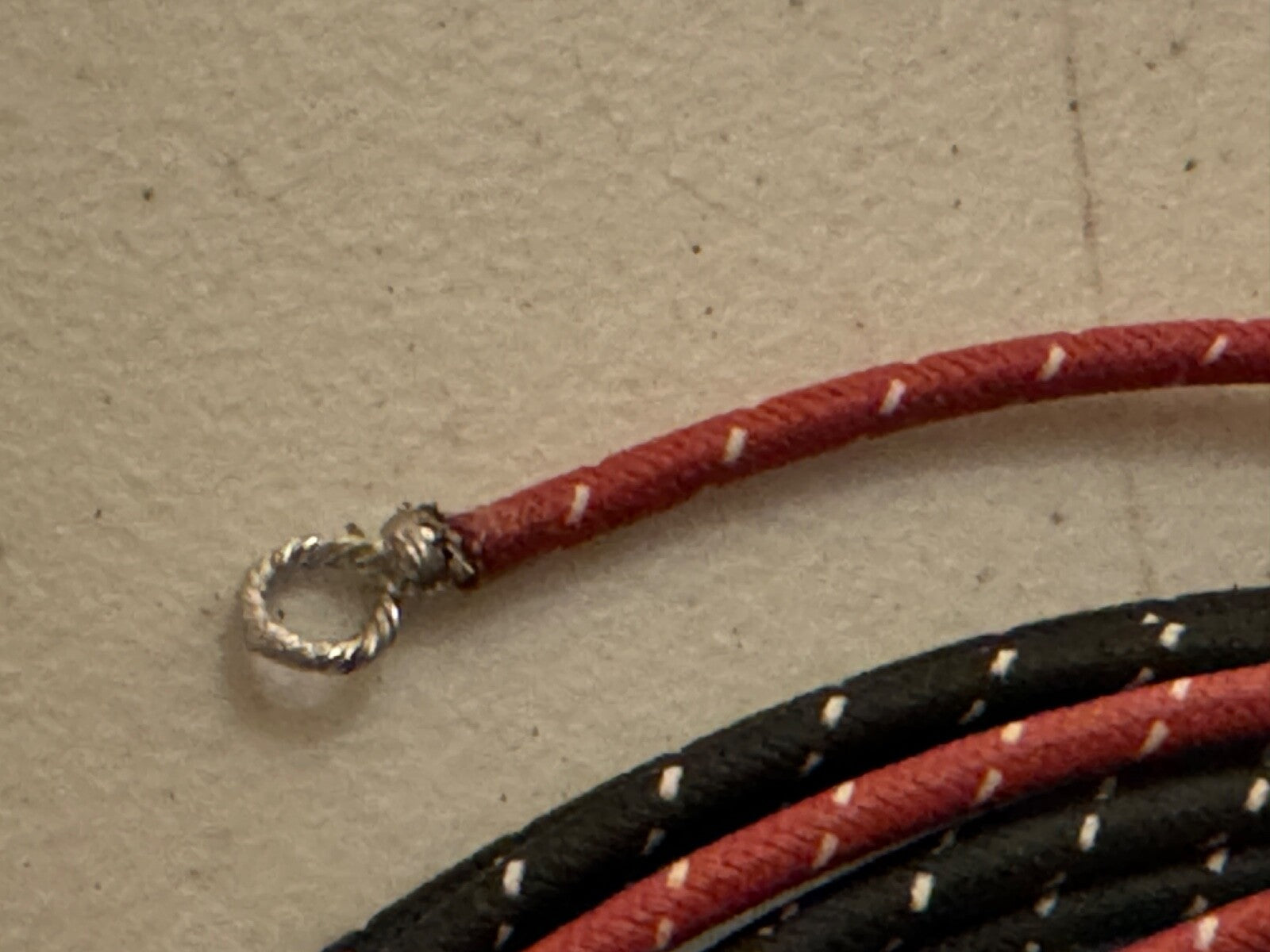 Harley 1946-47  Sidecar Wiring Harness Correct Soldered Terminals Asphalt Loom