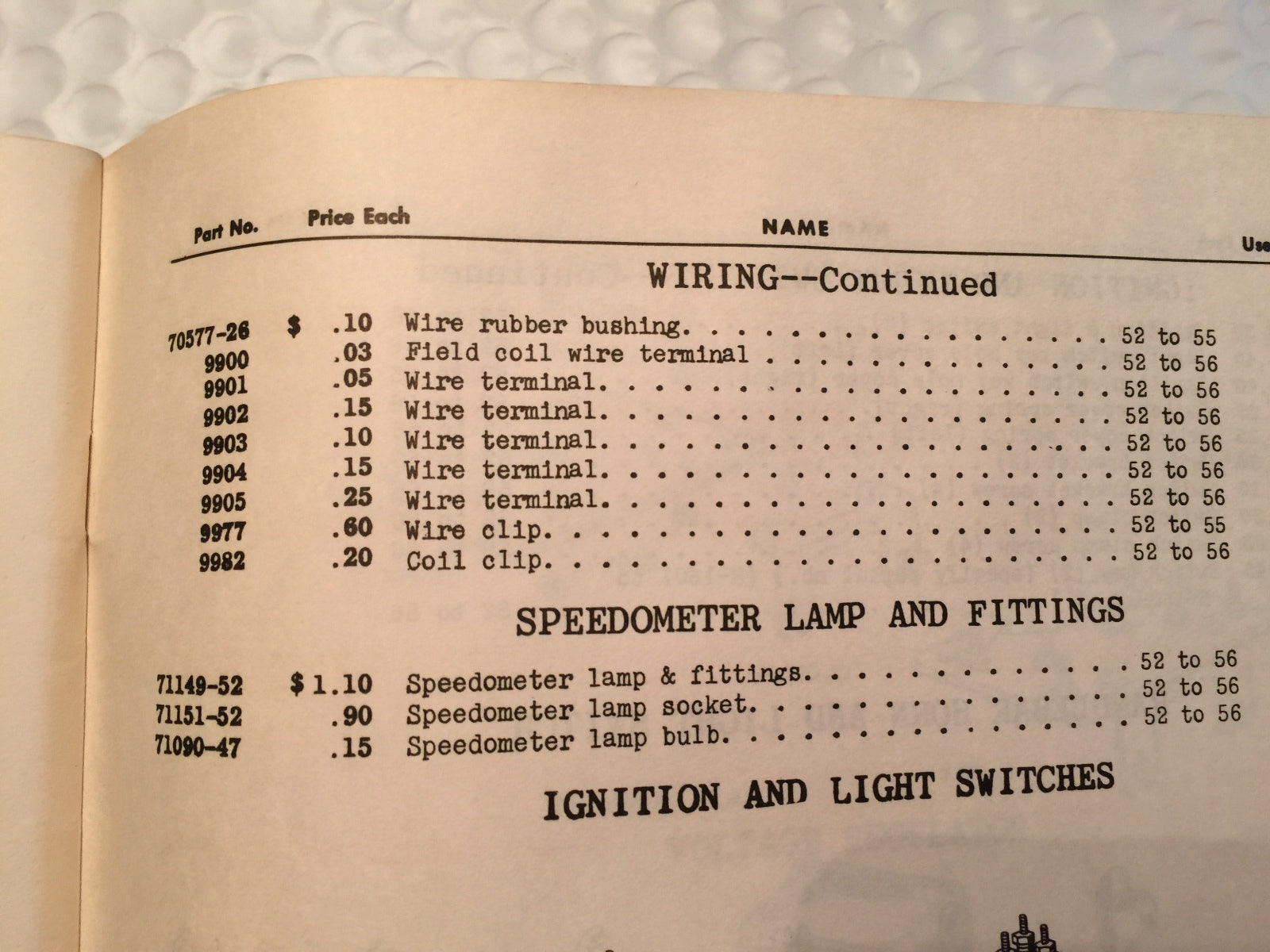 Harley 9977 (Type 4) Front Neck Wire Loom Clip Panhead K Model 1950-1960
