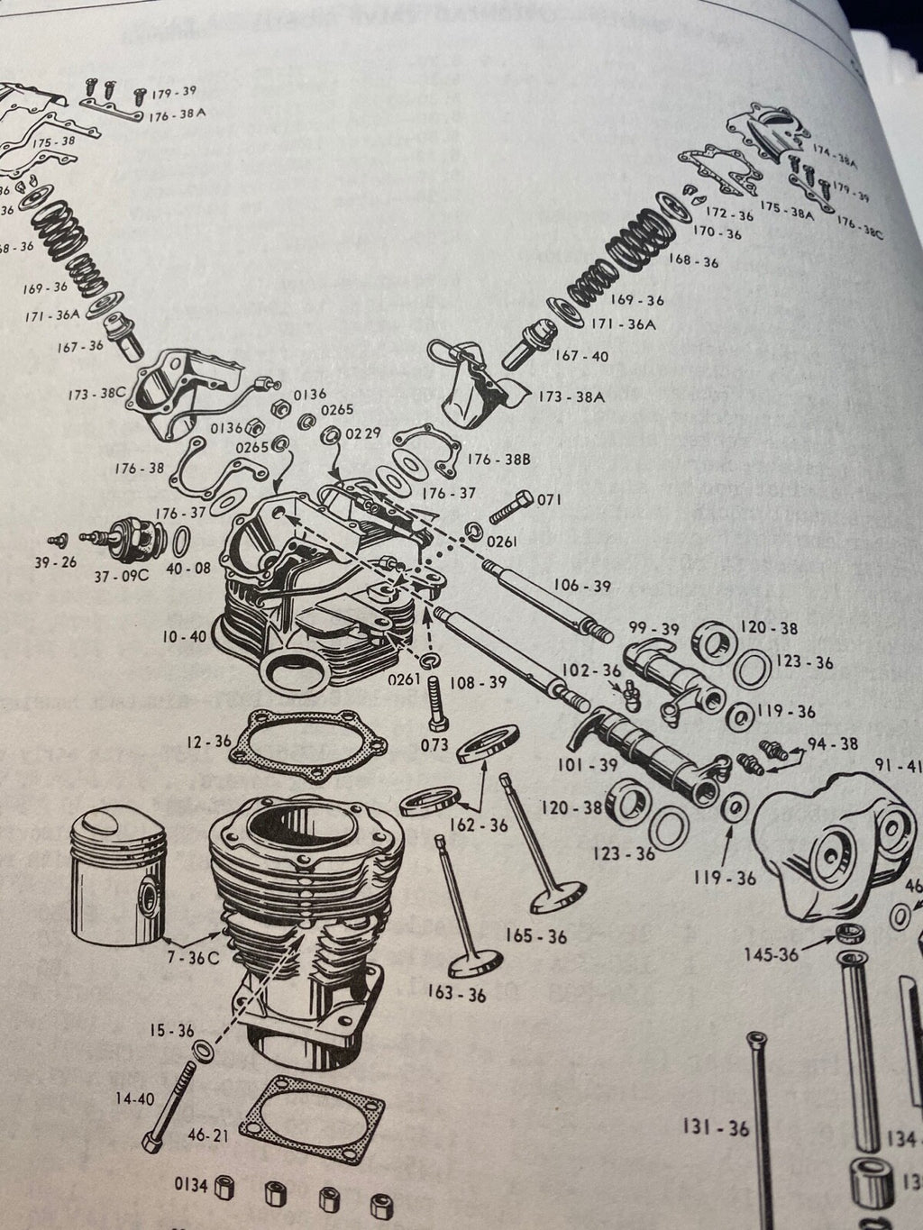 Harley 0136 7831 Knucklehead Rocker Shaft Nuts & Washers 1936-47 Park USA
