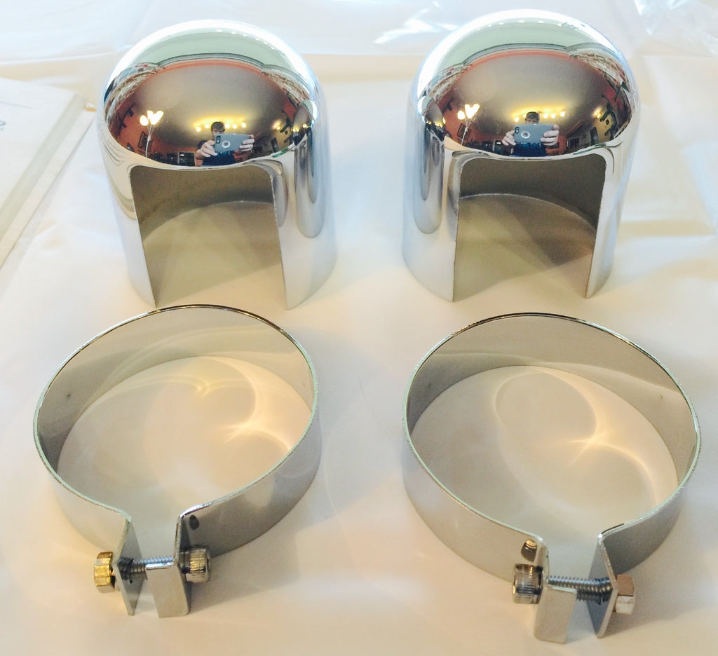 Harley Rear Shock Covers Panhead K-Model Sportster OEM# 54704-52 1952-1964