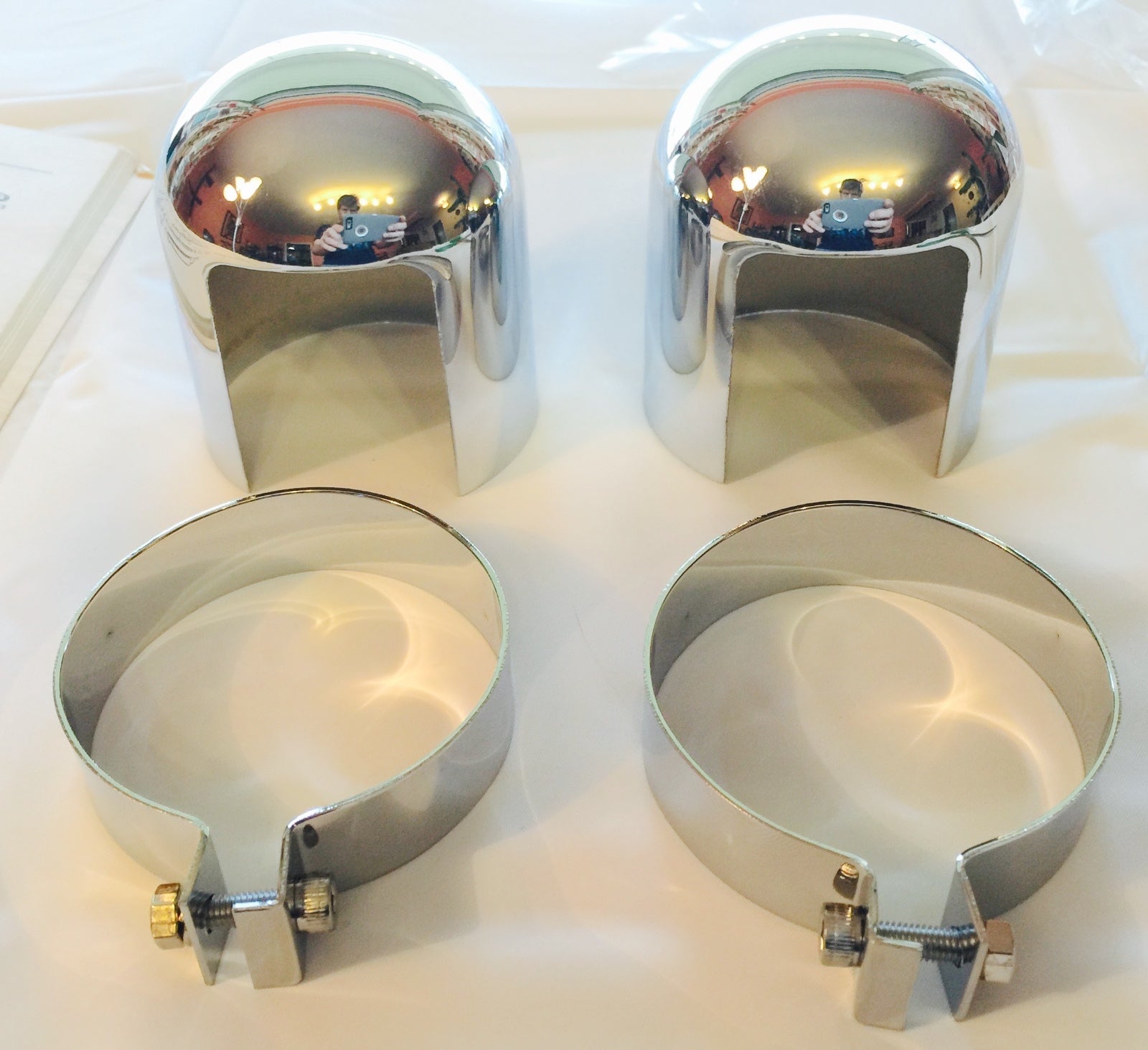 Harley Rear Shock Covers Panhead K-Model Sportster OEM# 54704-52 1952-1964