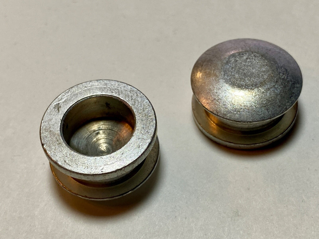 Harley 56239-53 Panhead Sportster Handlebar Waffle Grip End Plugs Cad '54-61 USA