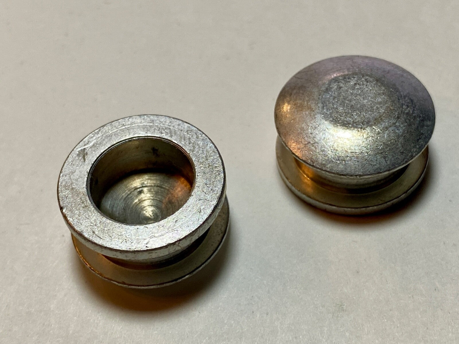 Harley 56239-53 Panhead Sportster Handlebar Waffle Grip End Plugs Cad '54-61 USA