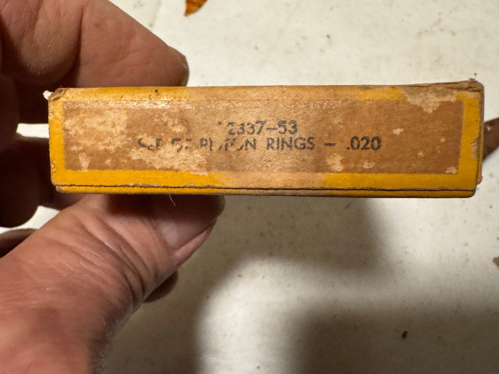 Harley NOS OEM 22335-53 Lightweight Hummer 165 Piston Rings .005 OS 1953-19633