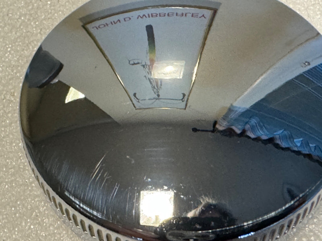 Harley 3507-37 1937-41 Early 45 Servicar Chrome Eaton Oil Tank Cap W WL Euro "B"