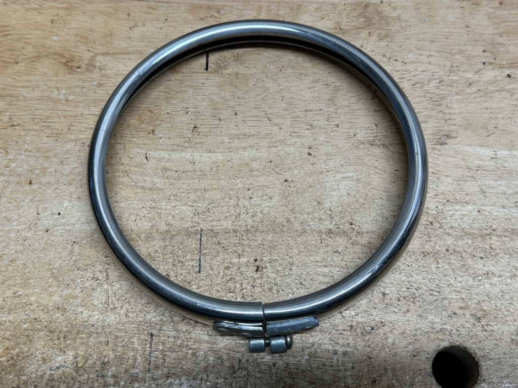 Harley NOS 67712-47 Chrome Headlamp Door Bezel 1948-1950 125S "Hummer"