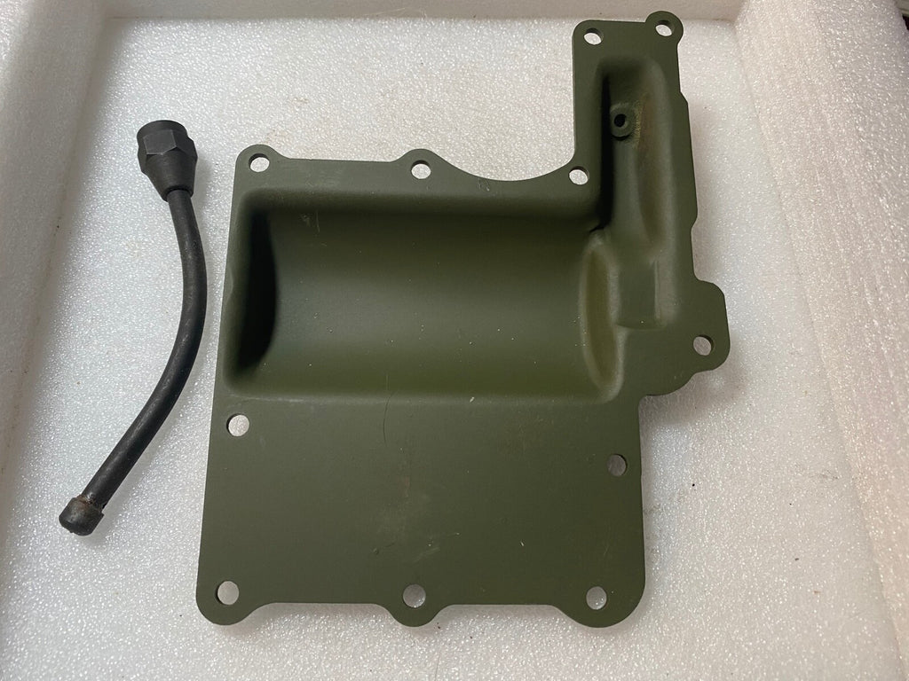 Harley 2270-44 WLA WLC Transmission Top Inspection Cover W/ Fording Pipe 1938-40