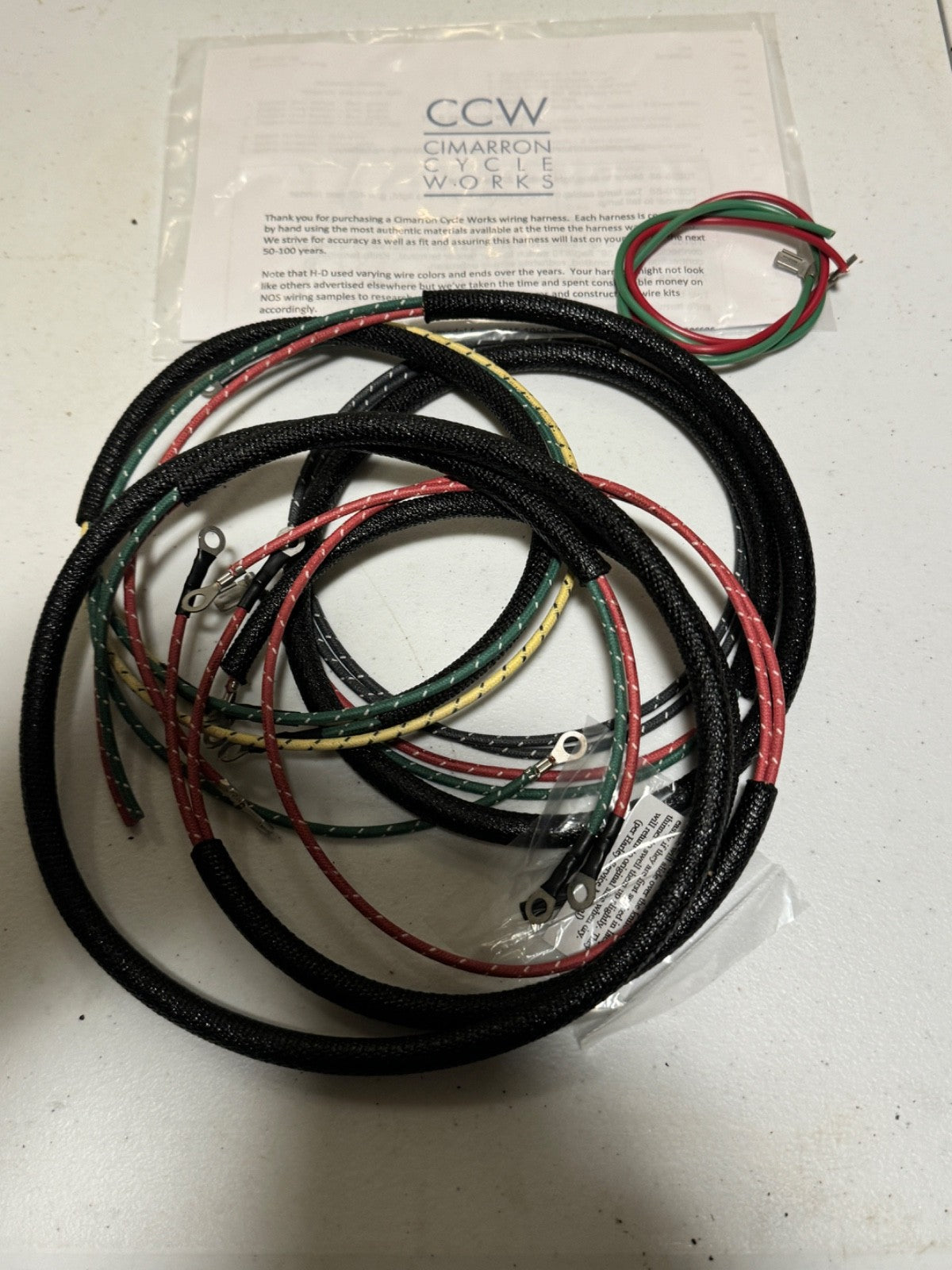 Harley 70322-60 Complete Wiring Harness Kit Super 10 Scat Pacer BT BTU BTH 60-62