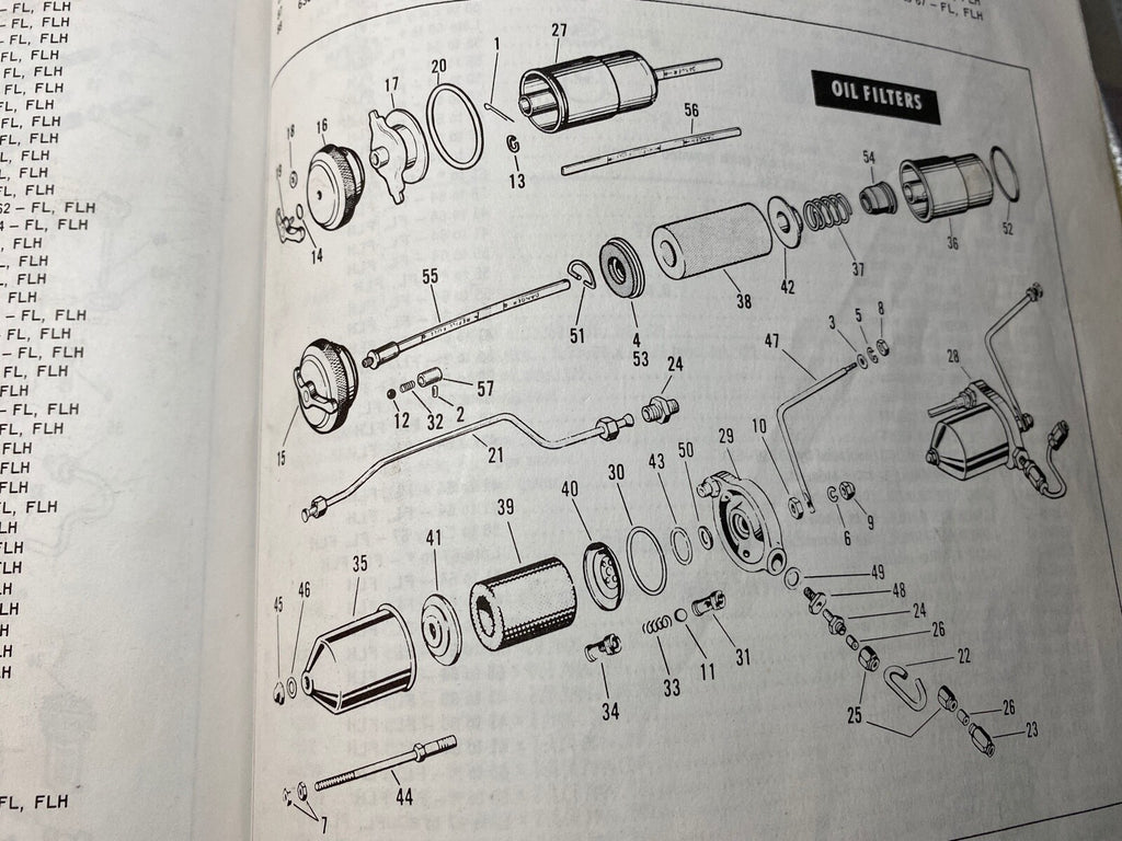 Harley Panhead Shovelhead Electra-Glide Oil Element 1965-82 63839-53 Horse Hair