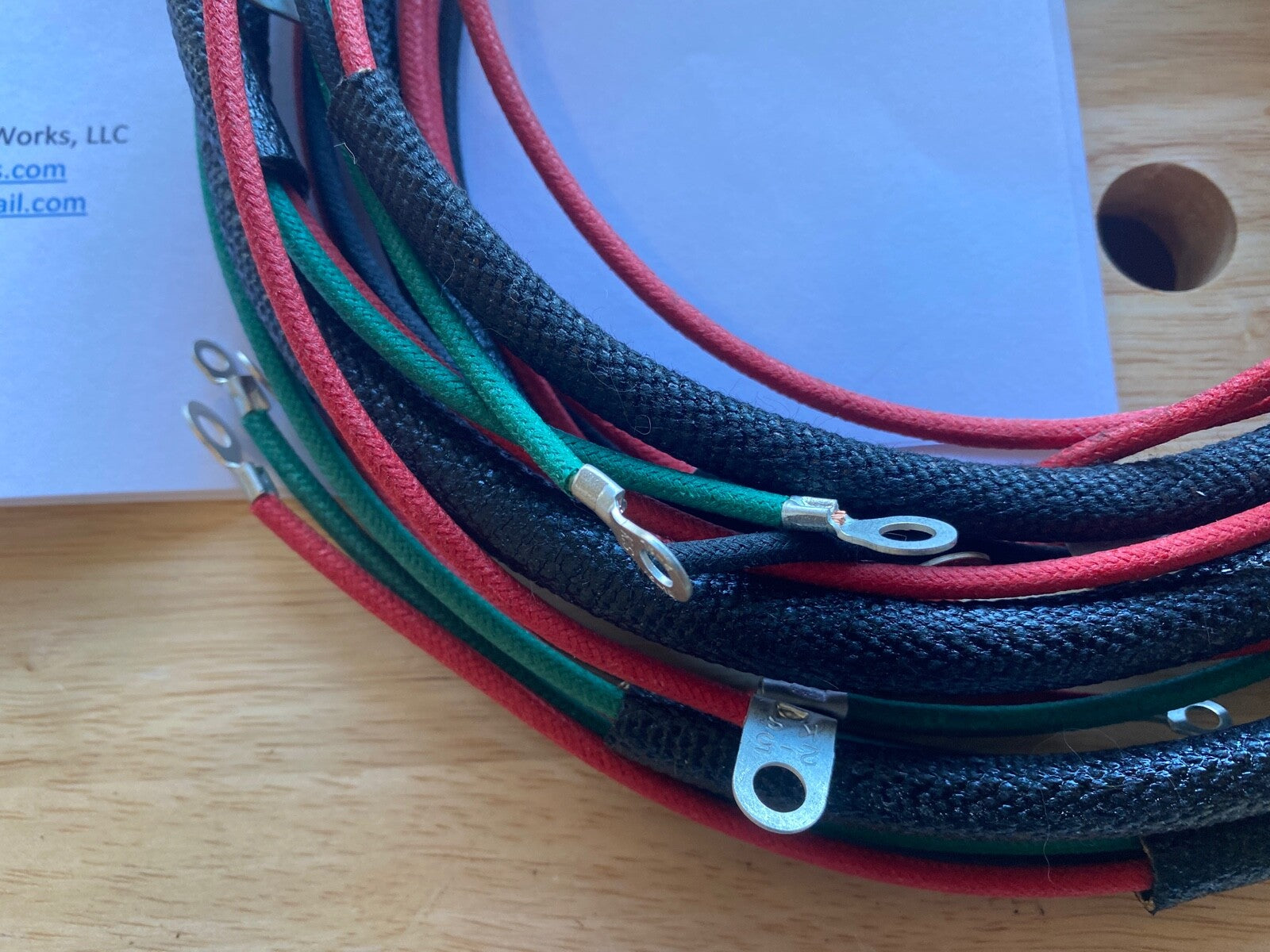 Harley 4735-36 1936-37 Knucklehead UL W Wiring Harness Kit USA