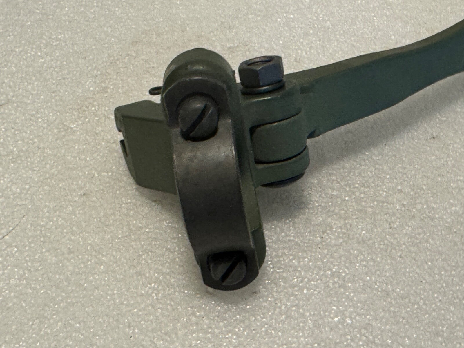 Harley 4149-41N WLA WLC Cast Iron Hand Front Brake Lever OD Green WWII Complete