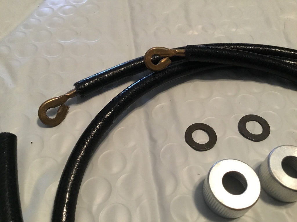 Harley 1930-48 Spark Plug Cable Kit w/ Hoods VL RL Knucklehead OEM# 1599-27 USA