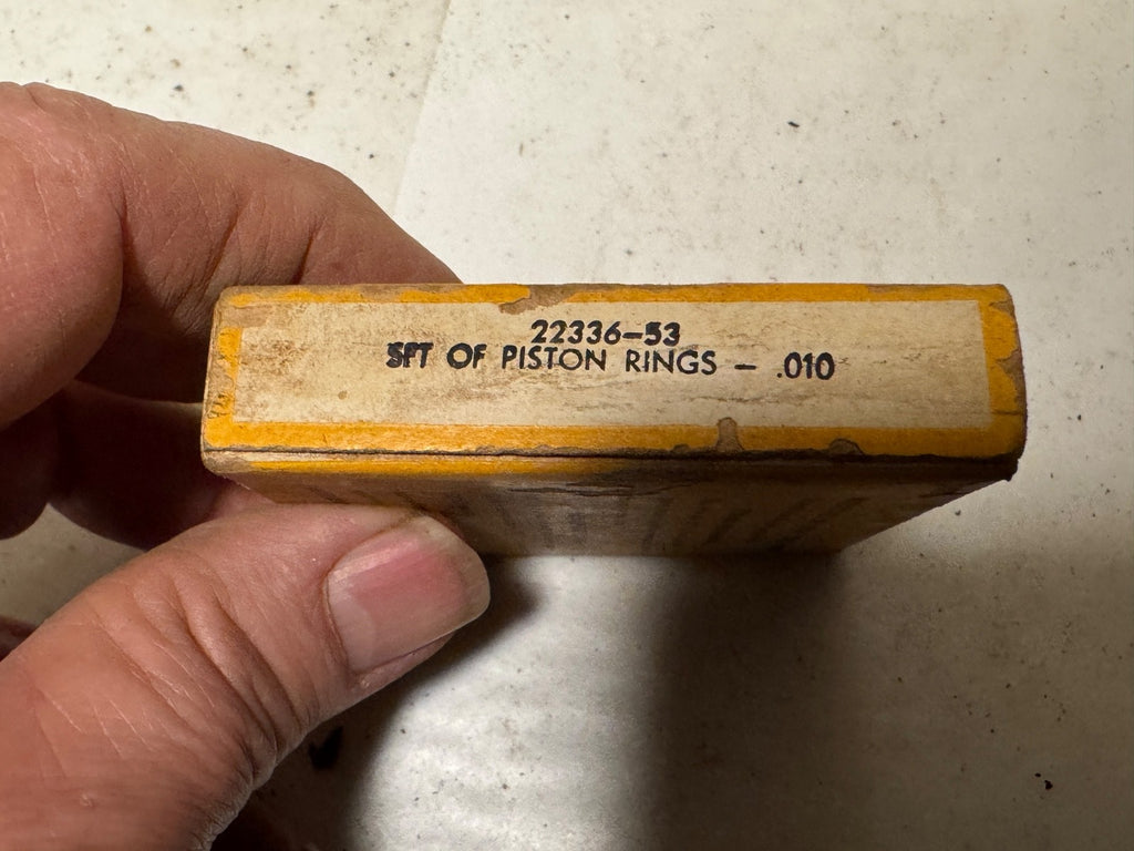 Harley NOS OEM 22336-53 Lightweight Hummer 165 Piston Rings .010 1953-19630