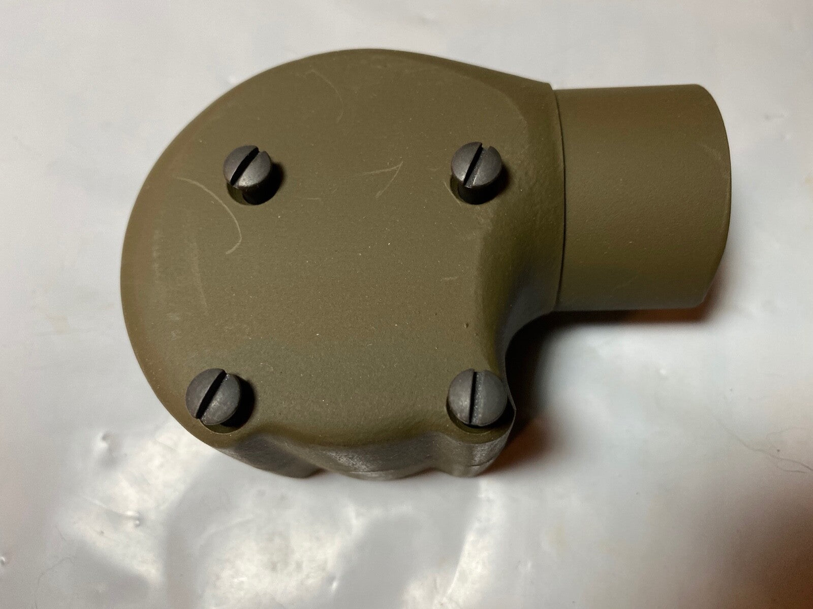 Harley WLA WLC UA Oil Bath Air Cleaner Carb Snoot Connection #1406-41M w/ Screws