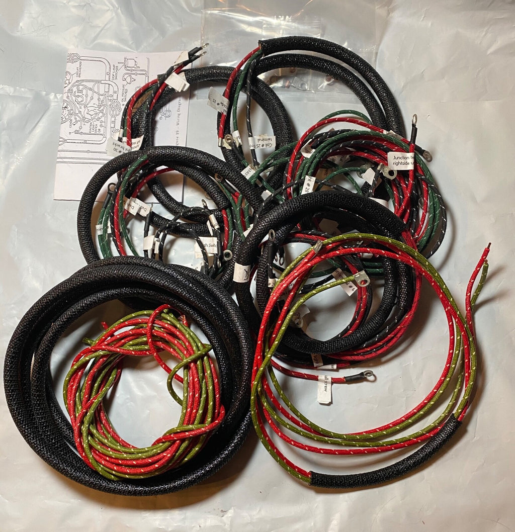 Harley 4735-47 Complete 1947 Servicar Wiring Harness Kit W/ Tail Lamp Wires USA