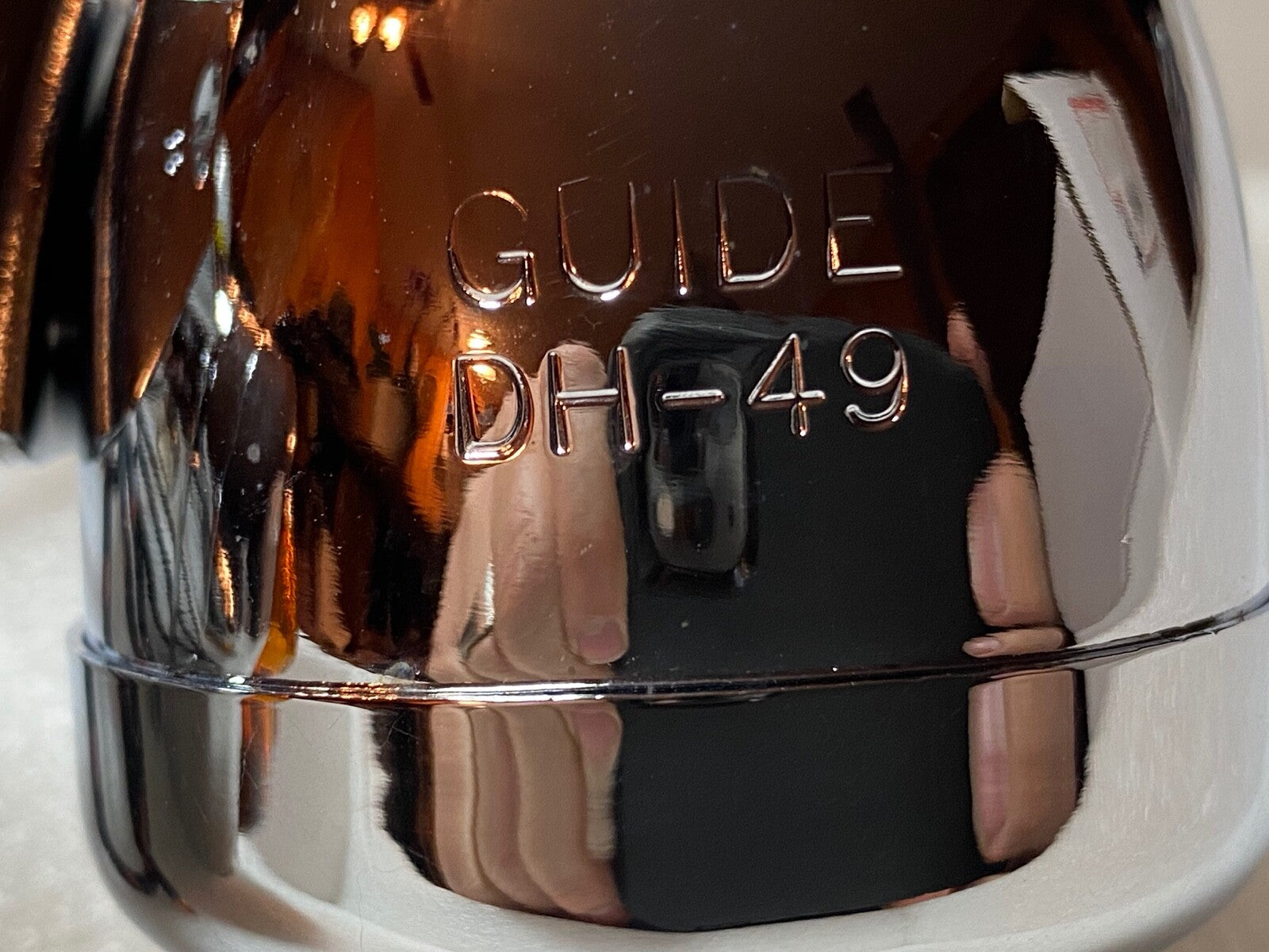 Harley-Davidson GUIDE DH-49 Bullet Lights Knucklehead Panhead Cone Amber Lenses