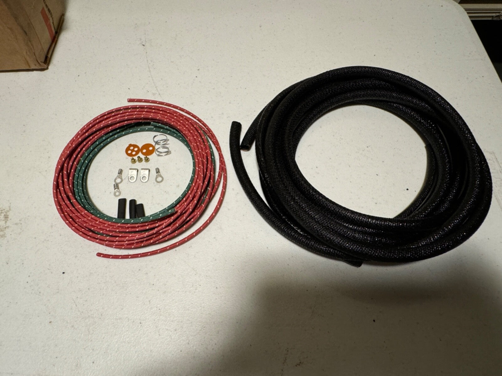 Harley 1948-54  Sidecar Wiring Harness Correct Terminals Asphalt Loom