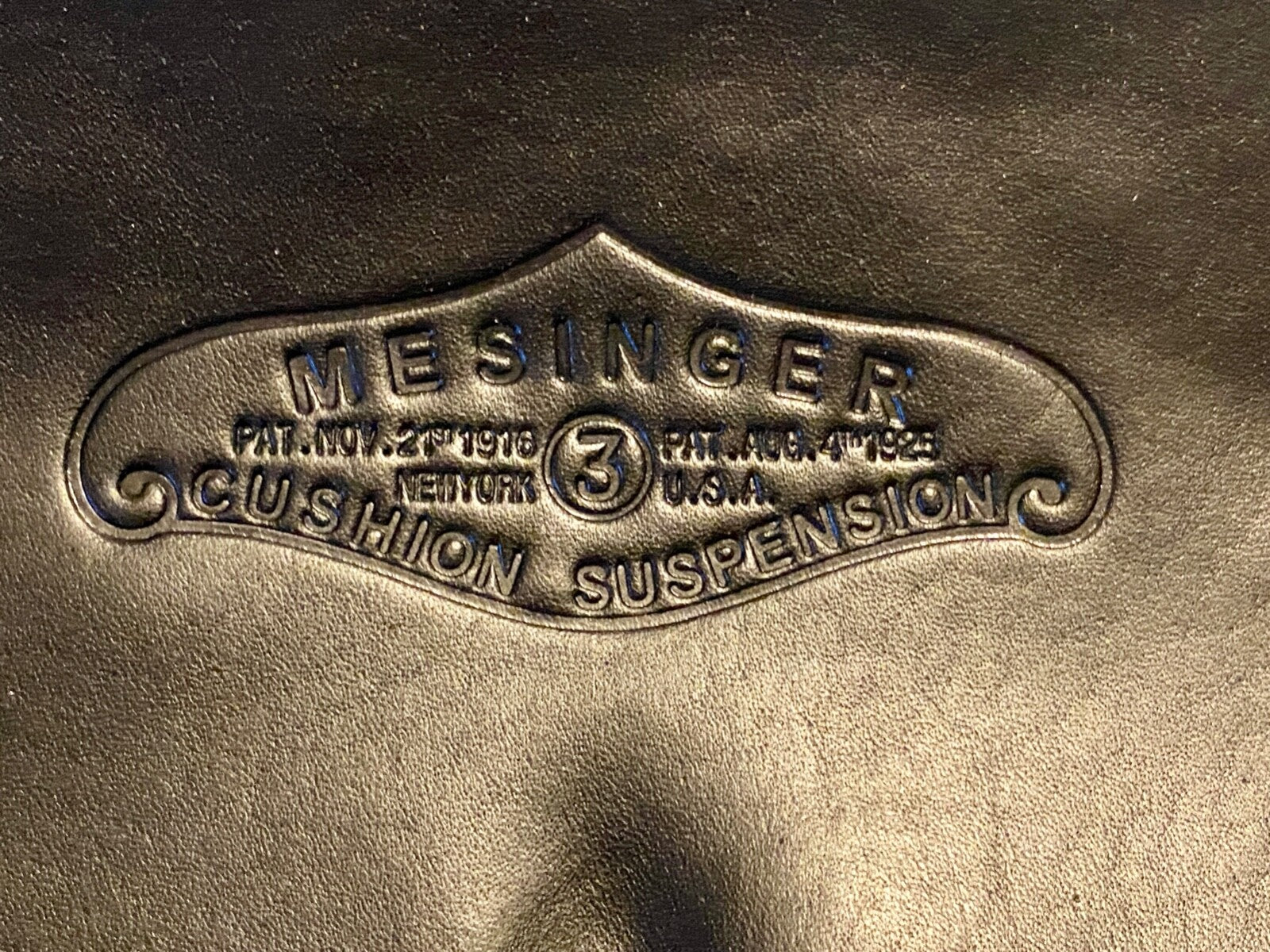 Harley JD VL RL C Single Mesinger #3 Black Saddle Seat European 3181-25