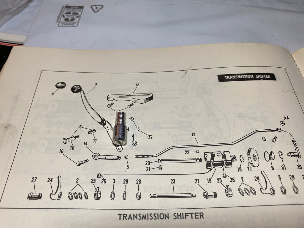Harley 1952-73 Servicar Shift Rod Clevis Pin Cadmium OEM# 33874-52 USA