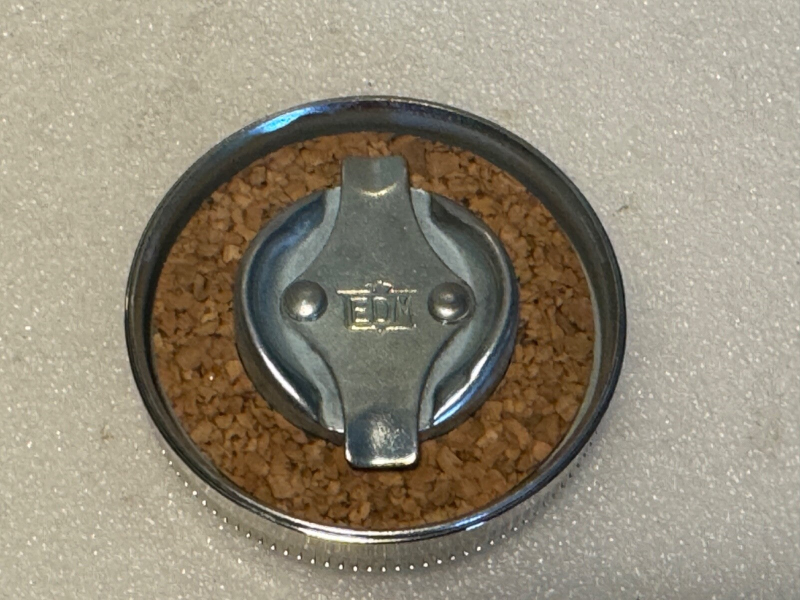 Harley 3507-37 1937-41 Early 45 Servicar Nickel EDM Oil Tank Cap W WL Euro "C"