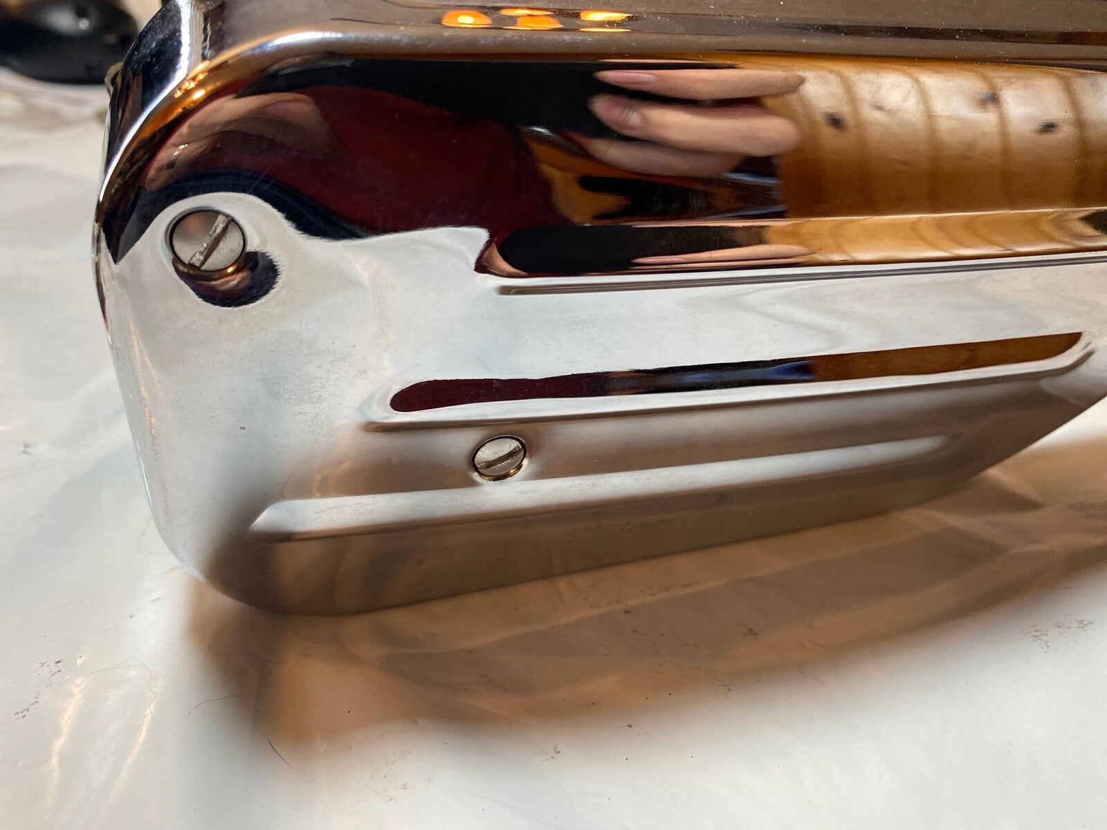 Harley Air Snoot Mount Screws Knucklehead EL VL RL 1935-36 Air Cleaner Horn USA