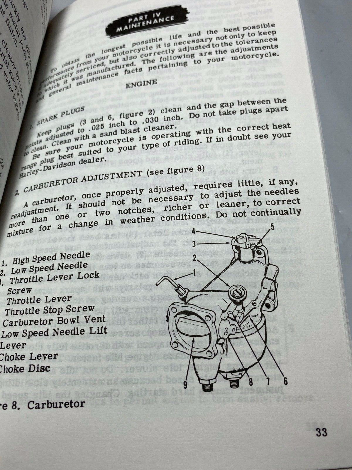 Harley Rider's Handbook Owner's Manual 1958-1964 Duo-Glide Panhead EL FL Reprint