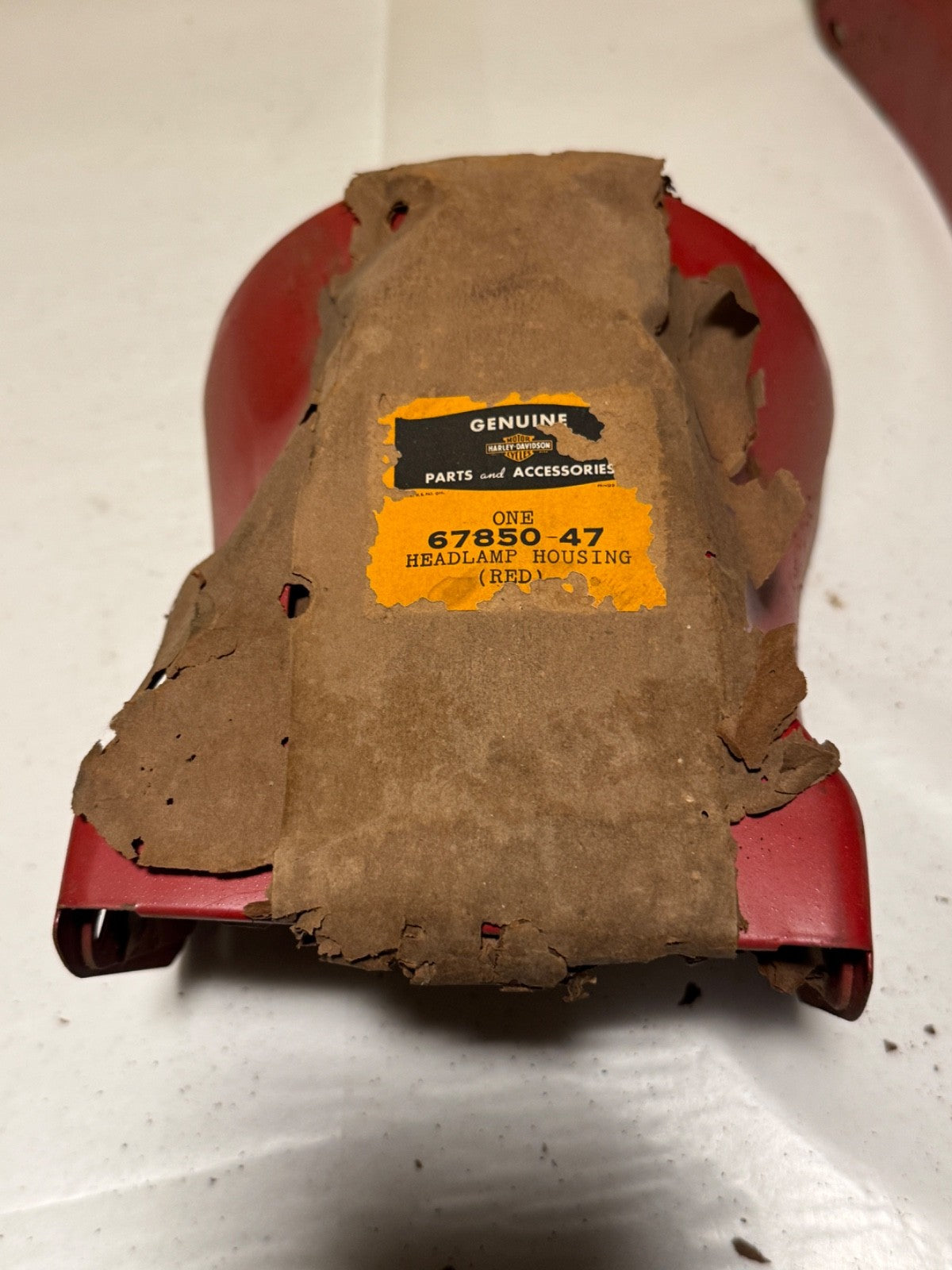 Harley NOS OEM 67850-47 125 S Headlamp Housing Nacelle Shroud 1948-50 Hummer OP0
