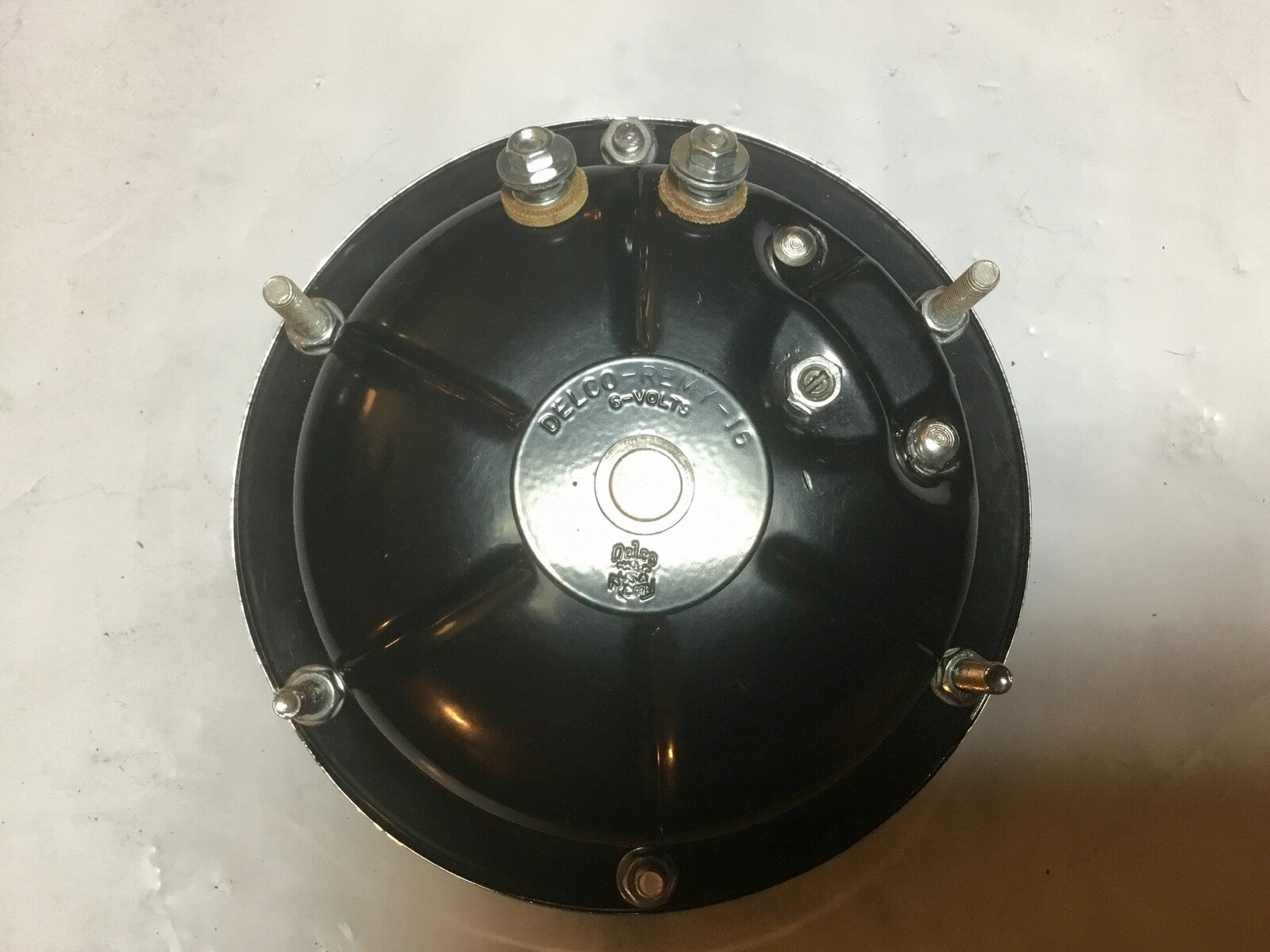 Harley 4801-31 Delco-Remy 16 "6 Bolt" Horn w/ Chrome Wing Face 1936 VL VLH