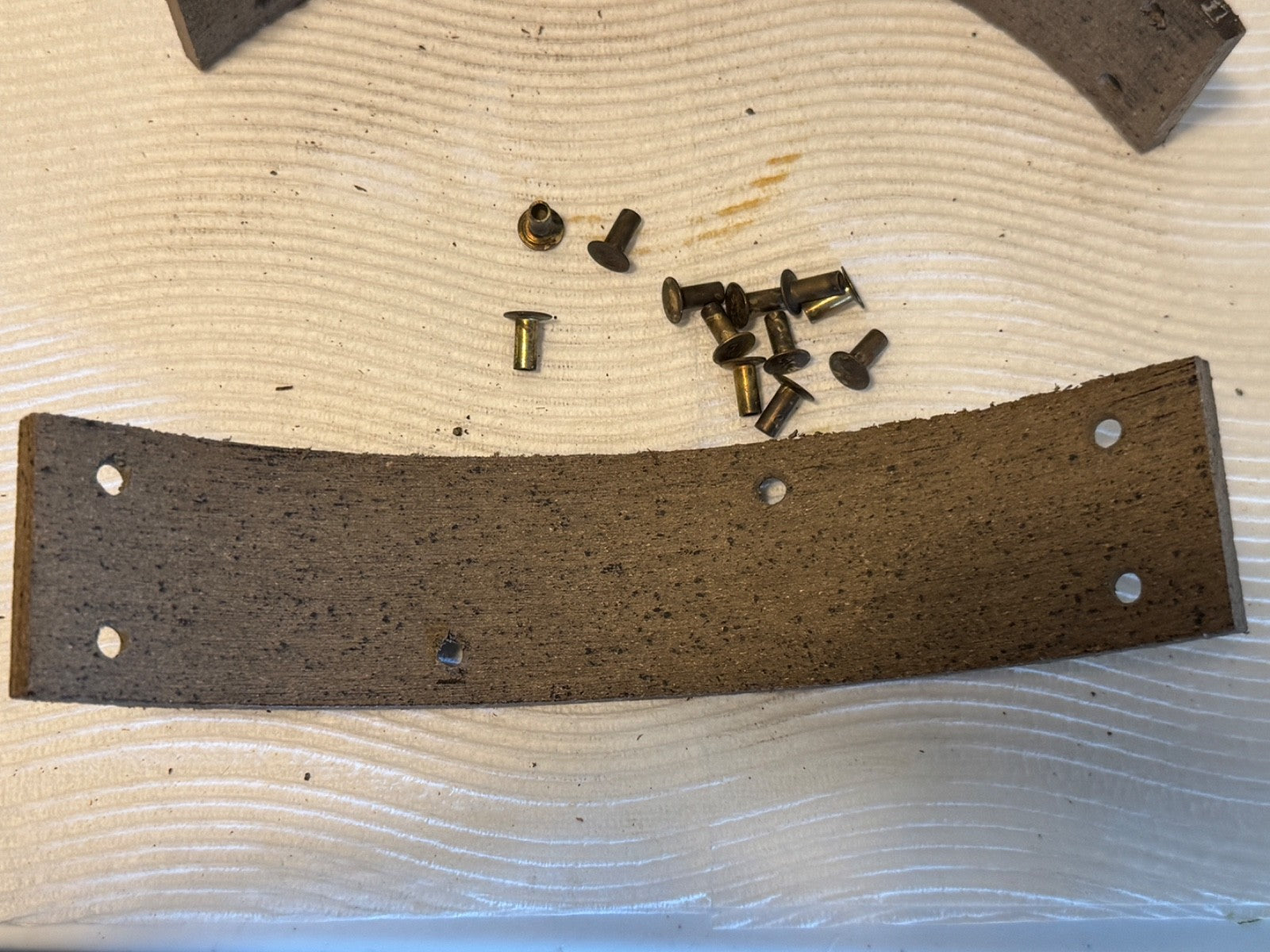 Harley 4044-38 41848-38 Rear Brake Lining w/ Rivet Set 1938-1957 Knucklehead Pan