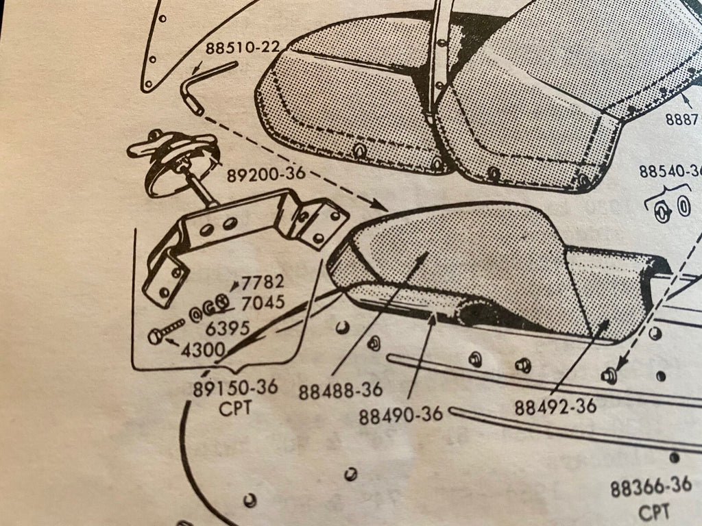 Harley Metal LE Sidecar Spare Tire Carrier Bolt Kit 1936-67 OEM# 072K USA